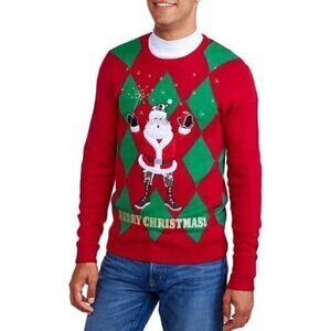 [Jolly Sweaters] Christmas Santa Goes Wild Sweater - Size L